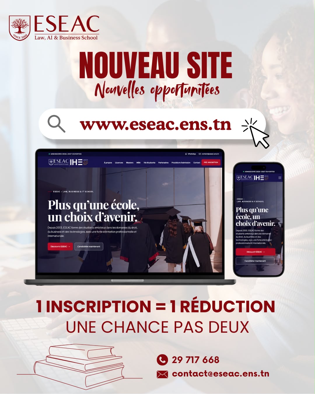 Nouveau site ESEAC — nouvelles opportunités